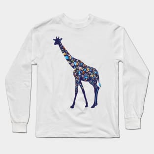 Cosmic Space Giraffe Long Sleeve T-Shirt